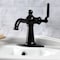 Kingston Brass KSD3540KL Single-Handle Bathroom Faucet with Push Pop-Up, Matte Black KSD3540KL - alternate 4